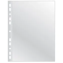 Q-Connect Koszulki na dokumenty poszerzane, PP, A4, groszkowe, 75mikr., 50szt.