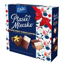 Wedel Ptasie Mleczko Waniliowo-czekoladowe w czekoladzie deserowej 340g