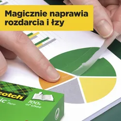 Taśma biurowa SCOTCH® Magic™ (810), matowa, 19mm, 33m