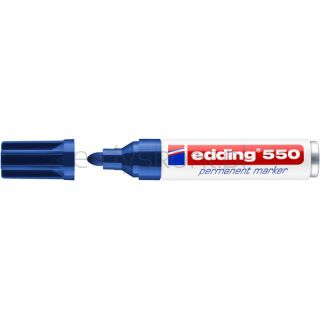 Edding Marker permanentny e-550 3-4 mm, niebieski [BIURO]