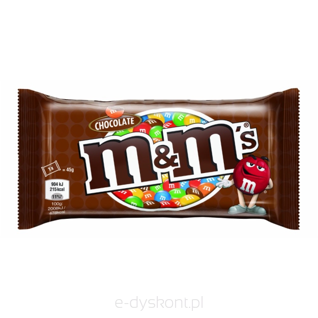 M&M Choco Czekoladowe Kulki W Kolorowych Skorupkach 45G