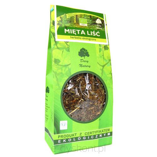 Herbatka Liść Mięty Bio 100 G - Dary Natury [BIO]