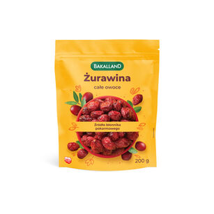 Żurawina całe owoce 200g Bakalland