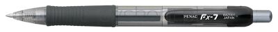Penac Długopis Automatyczny Żelowy Fx7 0,7Mm, Czarny 