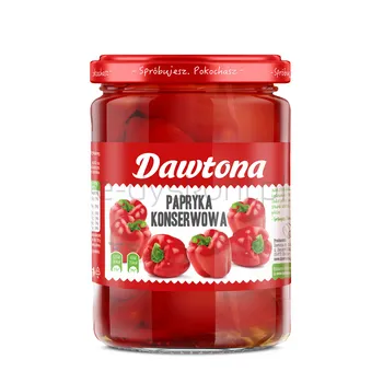 Papryka Dawtona Konserwowa Ćwiartki 500G