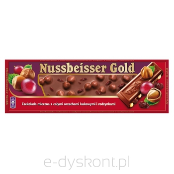 Nussbeisser Czekolada Gold 220G Wholenut  Raisin