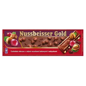 Nussbeisser Czekolada Gold 220G Wholenut  Raisin