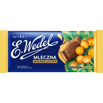 E.Wedel Czekolada mleczna mirabelkowa 100g