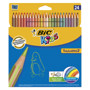 BIC® Kids Tropicolors 2 kredki ołówkowe opak. 24 szt.