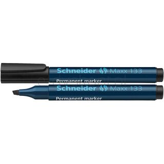 Schneider Marker permanentny Maxx 133, ścięty, 1-4mm, czarny [BIURO]