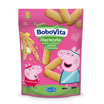 Bobovita Ciasteczka pszenno-orkiszowe z jabłkiem i brzoskwinią po 1. roku życia 150g
