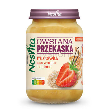 Nesvita Owsiana Przekąska Truskawka Nuta Wanili Quinoa 190g