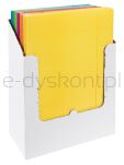 Office Products Teczka z gumką Fluo, karton/lakier, A4, 300gsm, 3-skrz., mix kolorów  - 2