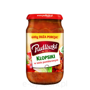 Pudliszki Klopsiki W Sosie Pomidorowym 600G