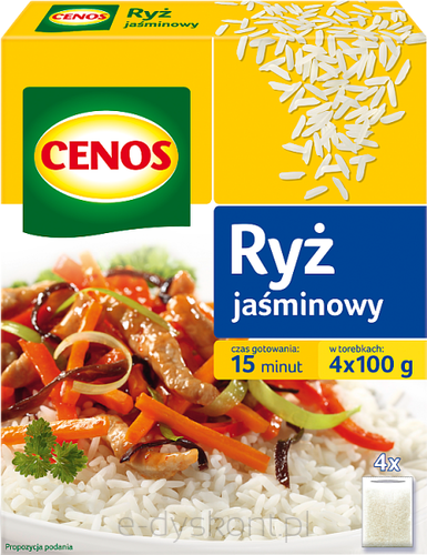 Cenos Ryż Jaśminowy 4 X 100 G 