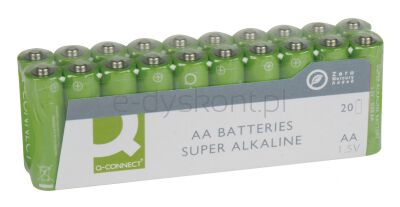 Q-Connect Baterie Super-Alkaliczne Aa, Lr06, 1,5V, 20Szt.