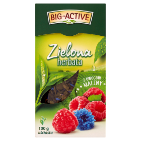 Big-Active Herbata Zielona Z Owocem Maliny 100G