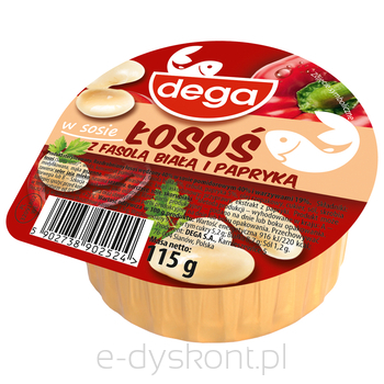 Dega Łosoś W Sosie Z Fasolą Białą I Papryką 115G