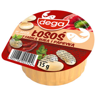 Dega Łosoś W Sosie Z Fasolą Białą I Papryką 115G