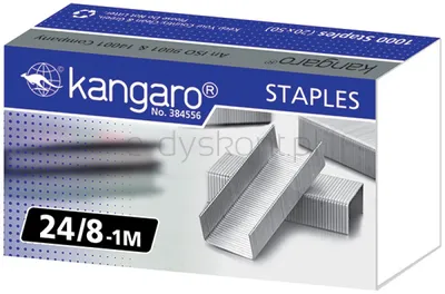 Kangaro Zszywki  No. 24/8-1M, 1000 szt. 