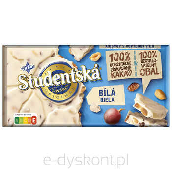 Orion Studentska Czekolada Biała 170G