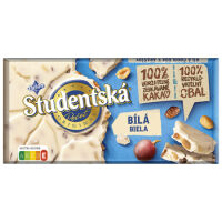 Studentska Czekolada Biała 170G