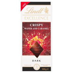 Lindt Czekolada Excellence Crispy Wafer& Caramel 100g