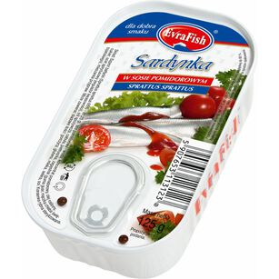 Evrafish Sardynka W Sosie Pomidorowym 125 G