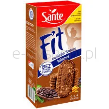 Sante Fit Ciasteczka Zbożowe Kakaowe Bez Cukru 300g