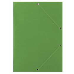 Donau Teczka Z Gumką Karton, A4, 400Gsm, 3-Skrz., Zielona 