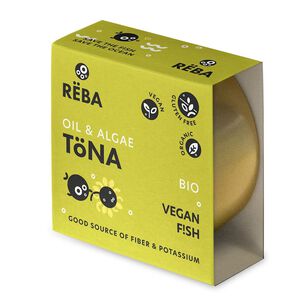 Wegańska Alternatywa Tuńczyka W Oleju Słonecznikowym Bezglutenowa (Oil & Algae Tona) Bio 150 G - Reba [BIO]