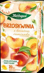 Herbapol Herbata Ziołowo-Owocowa, 20 Torebek, Brzoskwinia Z Kwiatem Rumianku