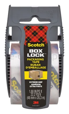 Scotch Taśma pakowaBox Lock, z podajnikiem, 48mm x 20.3m, 1szt., transparentna