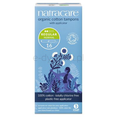 Natracare Tampony higieniczne z Aplikatorem regular BIO 16 szt.