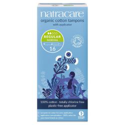 Natracare Tampony higieniczne z Aplikatorem regular BIO 16 szt.