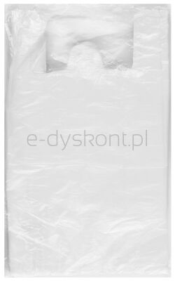 Sarantis Reklamówka HDPE, standard, 28/7/48 cm, 9 mikr., 200 szt., biała