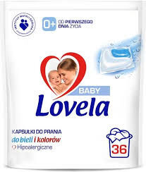 Lovela Baby uniwersalne kapsuki do prania 36 sztuk.