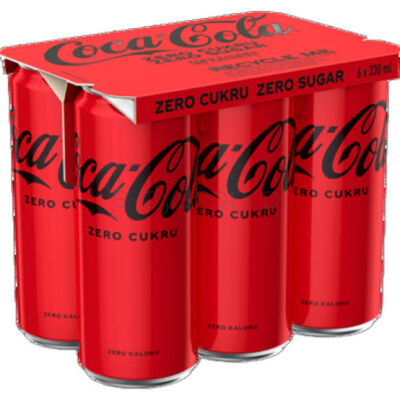 Coca Cola Zero 6X330Ml - SK