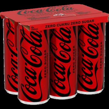 Coca Cola Zero 6X330Ml - Kaucja