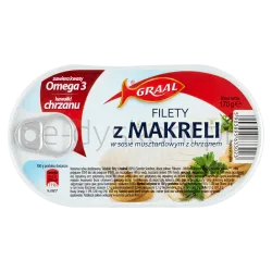Graal Filety Z Makreli W Sosie Musztardowym Z Chrzanem 170G
