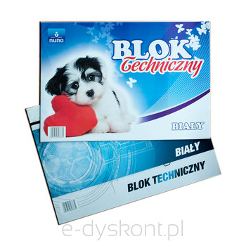 Blok techniczny biały A3 mix okładek