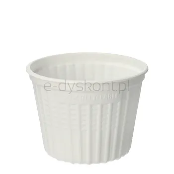 Kubki Na Zupę, Pp, &Quotairpac&Quot, Okrągłe, 500 Ml, Średnica 11,5 Cm, 8,5 Cm, Kolor: Biały, &Quotreuse&Quot, 25 Szt