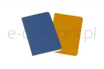 Zestaw 2 zeszytów Moleskine Volant, XS, 6,5x10,5cm, gładki, 56 stron, blue/amber yellow - 2