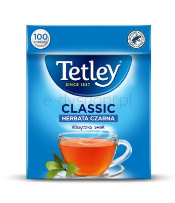 Tetley Herbata Classic Czarna 100 Torebek X 1,5G