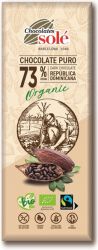 Sole Czekolada Gorzka 73% Kakao Bio 25 G