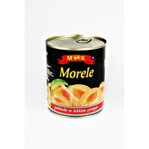 Mk Morele Połówki W Lekkim Syropie 820G