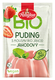 Budyń Truskawkowy Bezglutenowy Bio 40 G - Amylon [BIO]