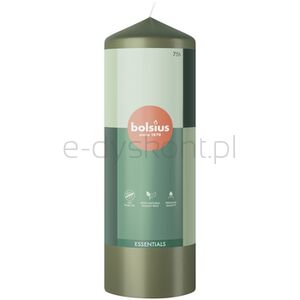 Bolsius Świeca Pieńkowa 200/68 Essentials Zielona Oliwka