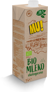 Mleko Mu! Uht (3,8 % Tłuszczu) Bio 1 L - Wart-Milk [BIO]