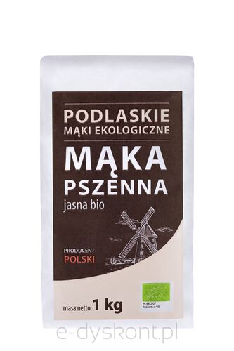 Mąka Pszenna Jasna Typ 550 Bio 1 Kg - Bio Life (Mąki Podlaskie) [BIO]